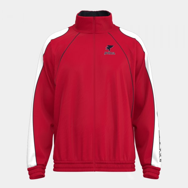 Mikina Joma Futbol Retro Mundial Full Zip červená-bílá